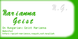 marianna geist business card